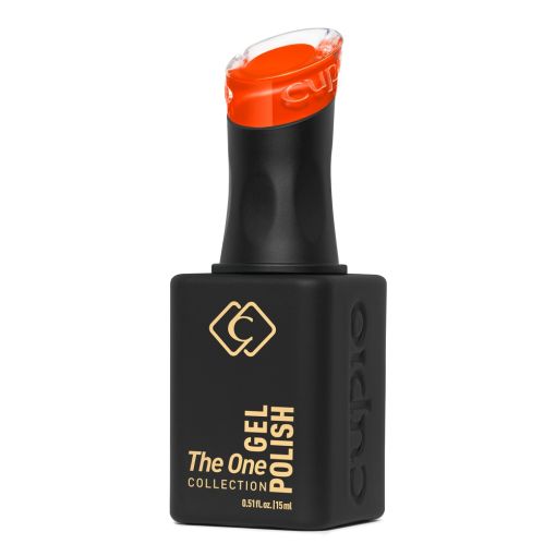 c9965_c Flasche mit Cupio Gel Polish in leuchtendem Orange aus der The One Collection.