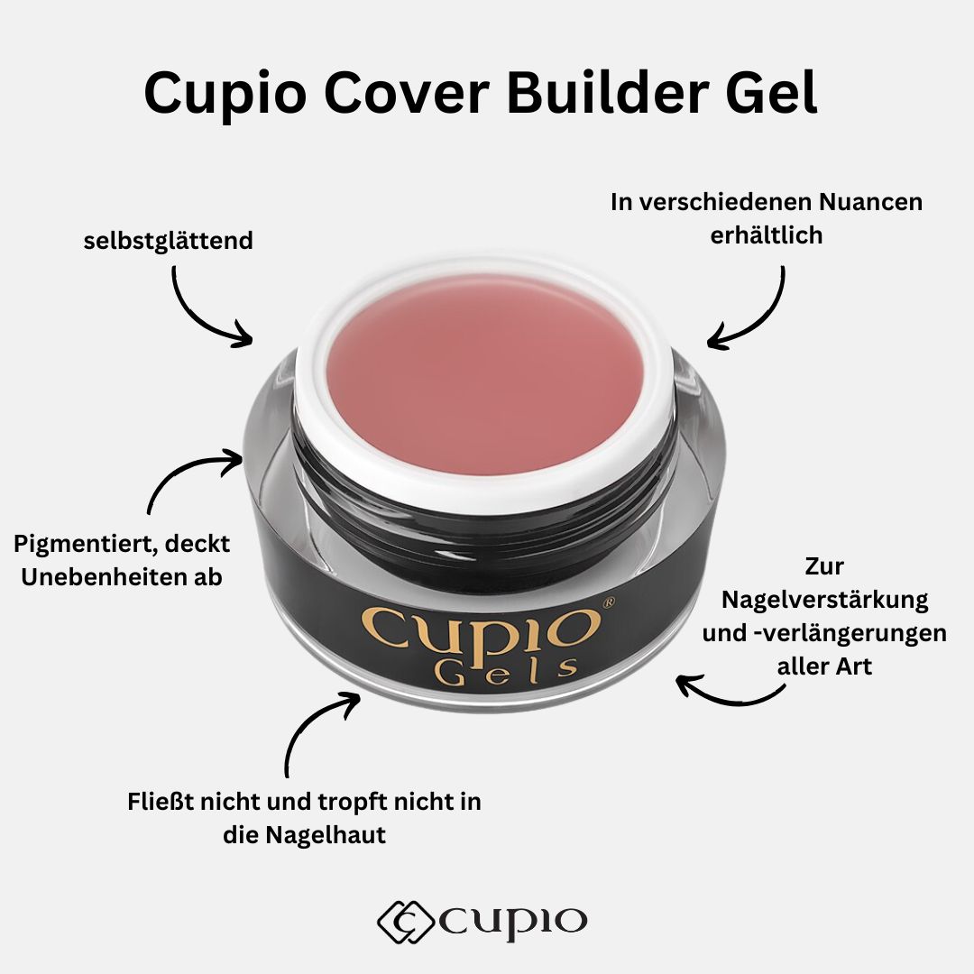 Cover-Builder-Gel Cupio Cover Builder Gel in verschiedenen Nuancen zur Nagelverstärkung