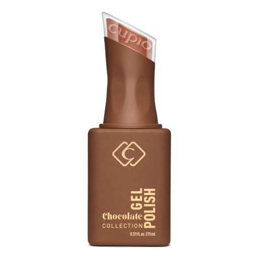 Flasche mit braunem Gel-Nagellack aus der Chocolate Collection von Cupio