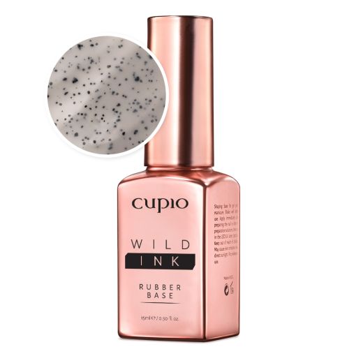 rubber_base_wild_ink_grey_lava_c7469 Nagellackflasche Cupio Wild Ink Rubber Base mit Farbmuster