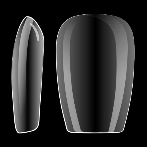 extra_short_coffin_c7645_c Schwarze Nagelspitzen in verschiedenen Formen für kreative Nageldesigns