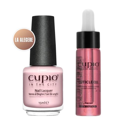 mani_5 Set aus Cupio Nagellack in der Farbe La Alegere und Nagelhautöl für gepflegte Nägel