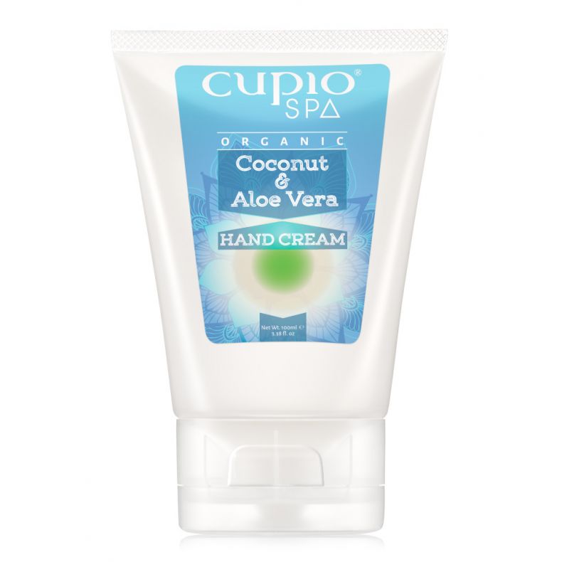 Handcreme von Cupio Spa mit Kokosnuss und Aloe Vera in der 100 ml Tube