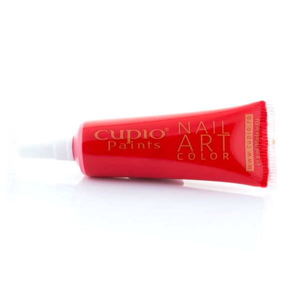 Rote Tube mit Cupio Nagellack für Nail Art