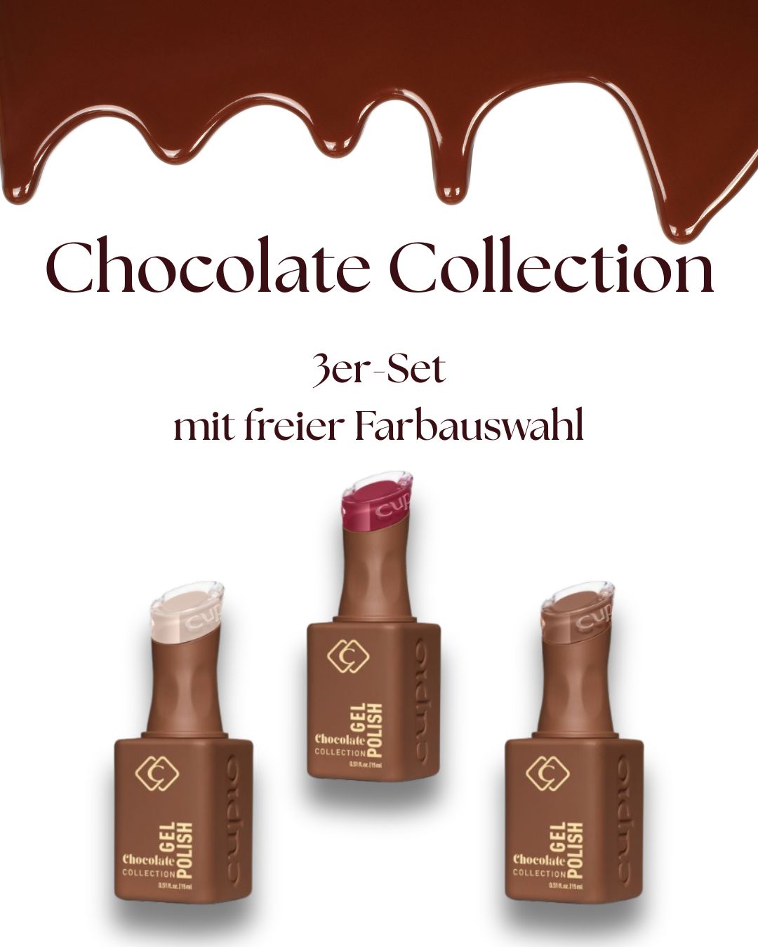 5 Bild des Chocolate Collection Nagellack-3er-Sets mit freier Farbauswahl