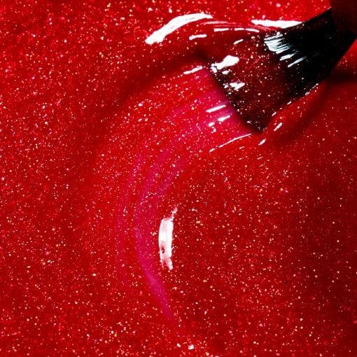 Roter Glitzer-Gellack Cupio One-Step Sparkling Starlet