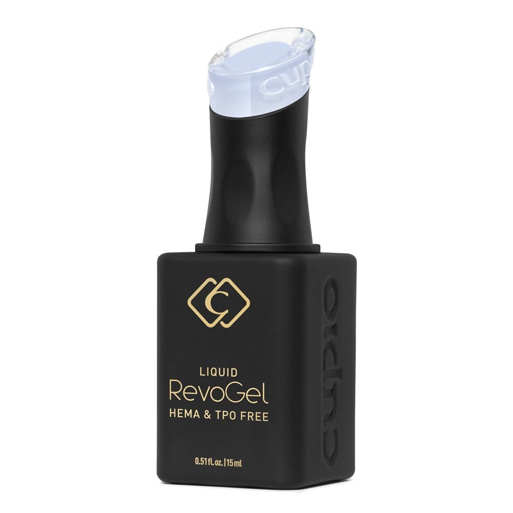 Schwarze 15-ml-Flasche Cupio Liquid RevoGel, HEMA- und TPO-freies flüssiges Aufbaugel für professionelle Nagelmodellage