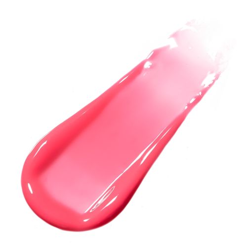dolce_mid_july_c7851_b Sichtbarer Tropfen einer hellen pinken Flüssigkeit auf weißem Hintergrund
