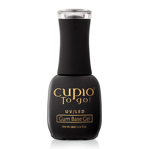 gum_base_gel_lac_replace_ Flasche mit Cupio To go! UV/LED Gum Base Gel in Schwarz, 15 ml