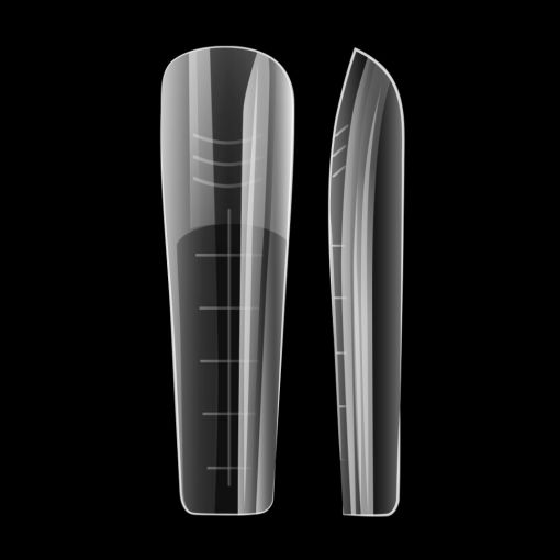 ballerina_apex_50_c7919_b Zwei transparente Schutzhüllen in Seitenansicht, ideal für den Schutz von Gegenständen