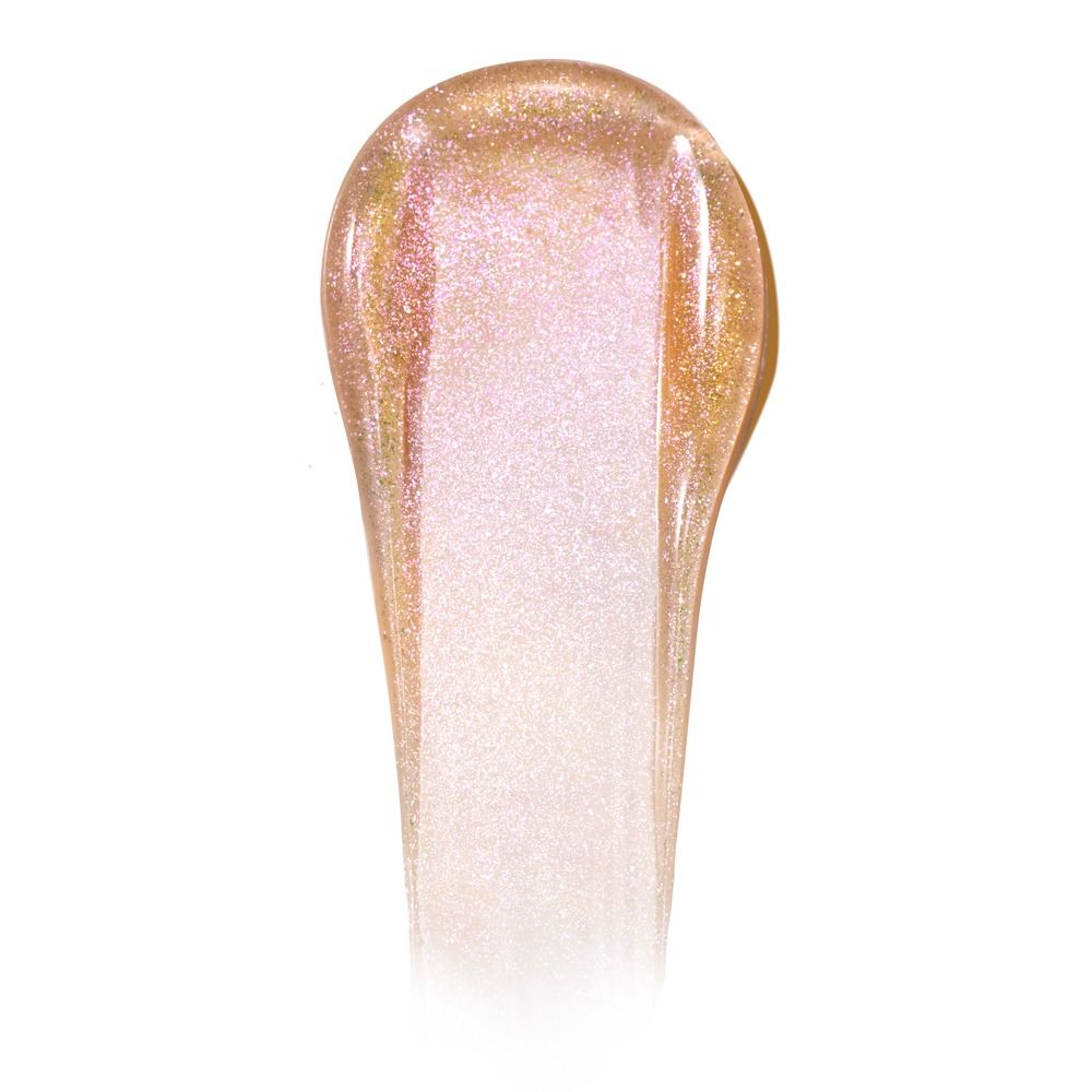 Textur von Ribells Sugar Baby Lippen-Gloss – Rosé Nectar 15ml von Cupio, roséfarbener Lipgloss mit feinem Schimmer für sofortigen Volumeneffekt und intensiven Glanz