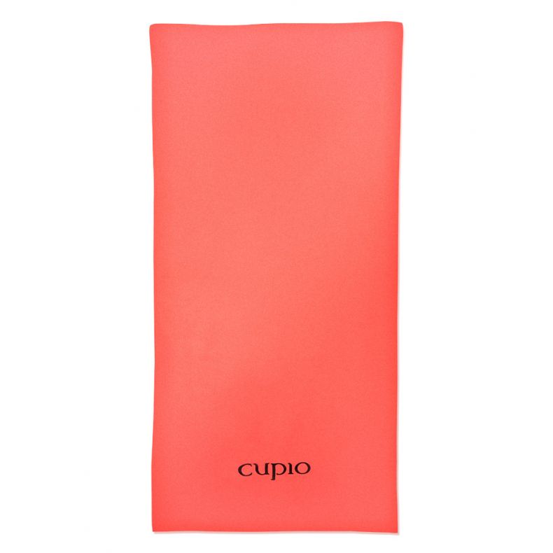 Leuchtend korallefarbene Yogamatte von Cupio, ideal für Fitness und Entspannung