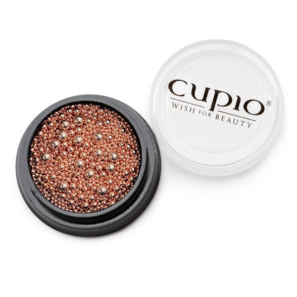 Cupio Dekorationsperlen in einer schwarzen Dose, ideal für Nailart