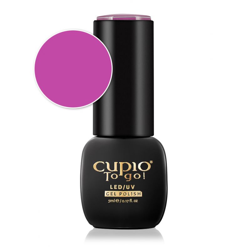 Cupio To Go! LED/UV Gel Polish in Lila, perfekte Deckkraft und langanhaltend, 5ml Flasche