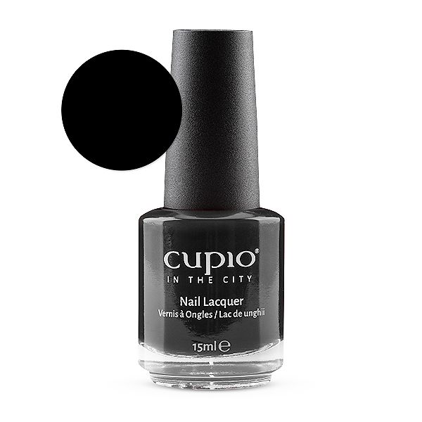 Flasche mit Cupio Nagellack in Schwarz, 15ml, für perfekte Maniküre