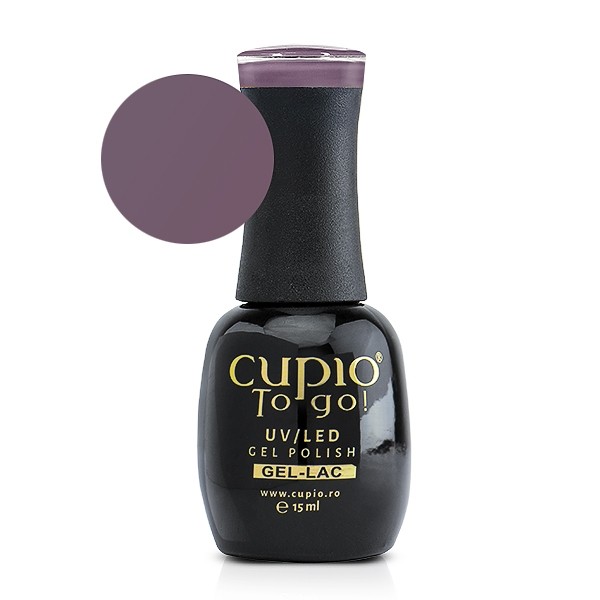 to_go_iris Flasche mit Cupio To Go! UV/LED Gel Polish in lila, 15 ml