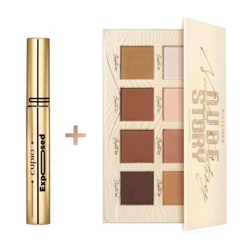 Cupio Exposed Mascara und Nude Story Lidschattenpalette