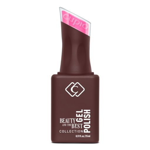 d0324 CUPIO Gel Polish in brauner Flasche mit pinkem Deckel, 15 ml