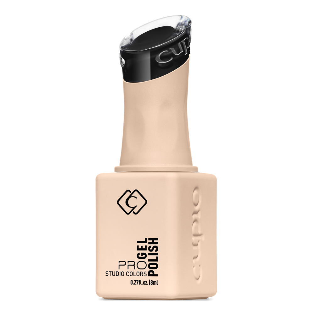 Abbildung der Cupio Gellack PRO Studio Colors Blackout Energy 8ml Flasche, professioneller Gel Polish für intensive, gleichmäßige Nagelfarbe
