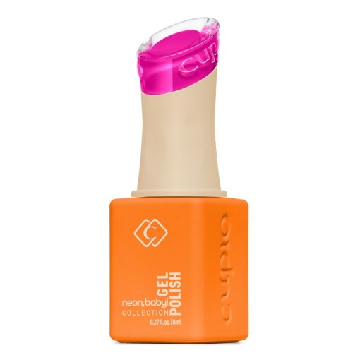 Flasche mit neon-oranger Gelpolitur aus der Neon Baby Kollektion von Cupio.