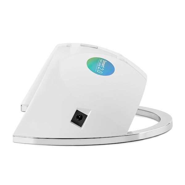 lampa_new_smart_d_1 Elegantes Dampfbügeleisen in Weiß mit Ständer und moderner Technologie