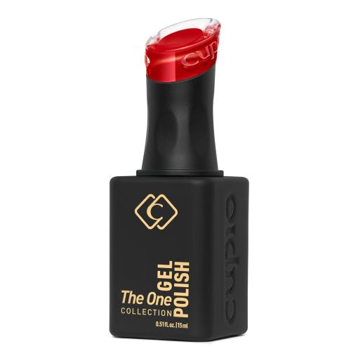c9966_c Flasche mit Cupio Gel-Nagellack der The One Collection in kräftigem Rot