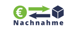 Symbol für Nachnahme-Zahlung mit Pfeilen und Box