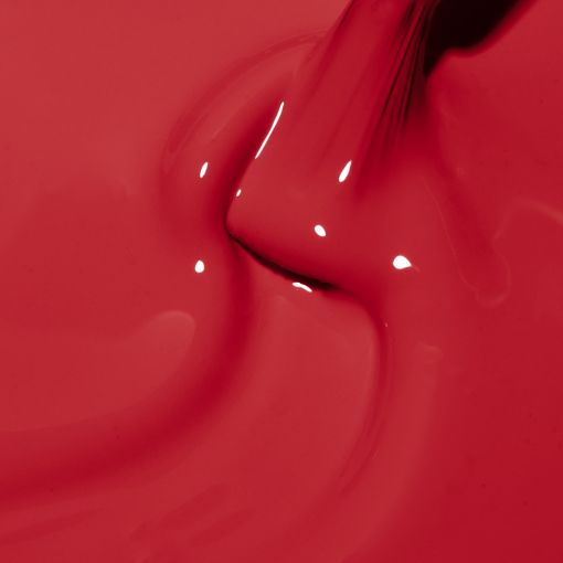 d0113_b Nahaufnahme von flüssiger roter Farbe auf glatter Oberfläche