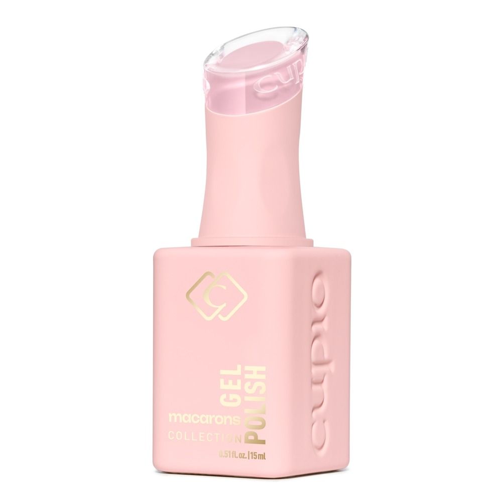 Cupio Gellack Macarons Collection Toasted Coconut 15 ml, pastellrosa Gel-Nagellack in Flasche mit hoher Deckkraft und bis zu 6 Wochen Halt