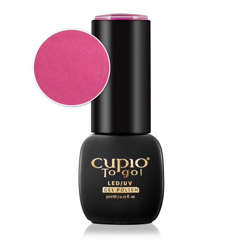 Cupio To Go! LED/UV Gel Nagellack, pinke Farbe, 5ml Flasche