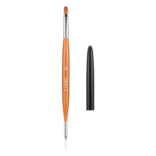 2_in_1_cupio_6_c9282_d Cupido Nailart Pinsel mit abnehmbarem Griff in orange und schwarz