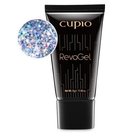 night_sky_c9754 Tubus von Cupio RevoGel mit Glitzer-Effekt in Silber und Blau