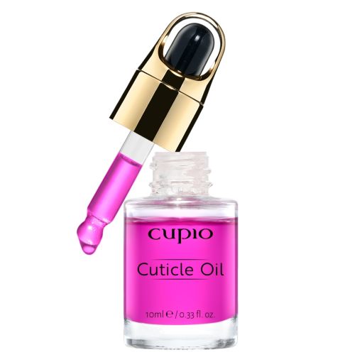 Flasche mit Cupio Cuticle Oil und Pipette in Pink, 10 ml