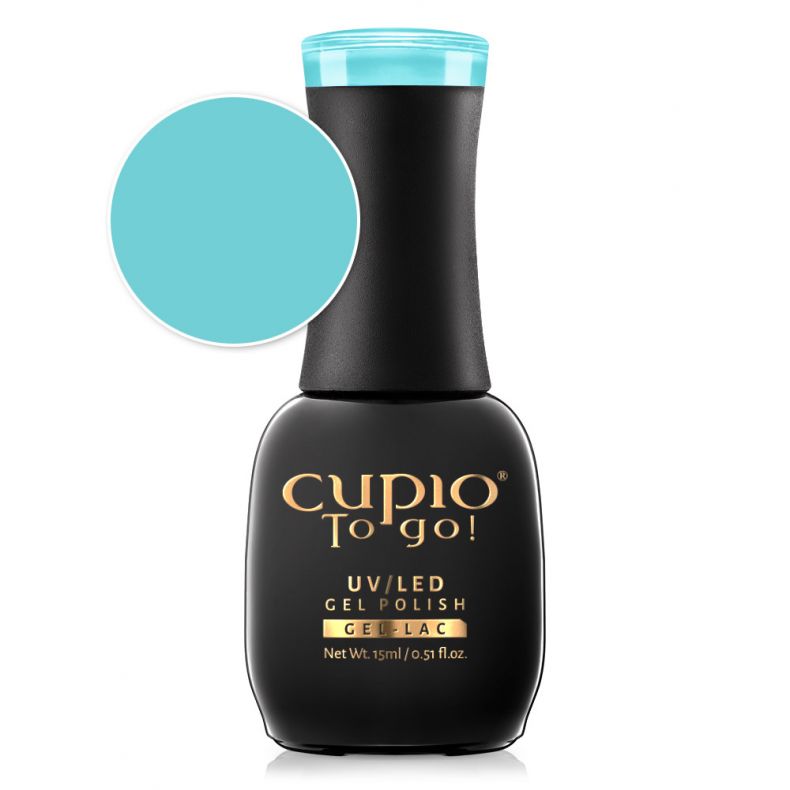 to_go_bleached_coral Türkiser UV/LED Gel Polish von Cupio To Go! im Flakon