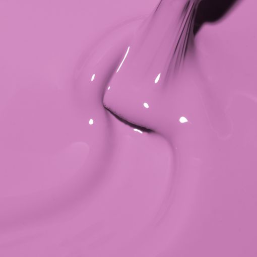d0108_b Nahaufnahme von rosa Farbe, die auf einer glatten Fläche verteilt wird