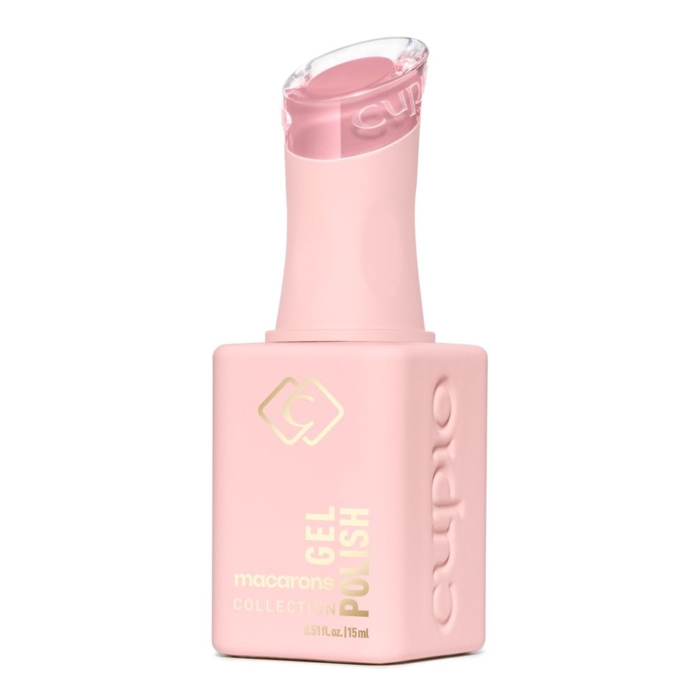 Rosa Cupio Gel Polish aus der Macarons Collection, 15 ml Flasche mit UV/LED-Gelnagellack