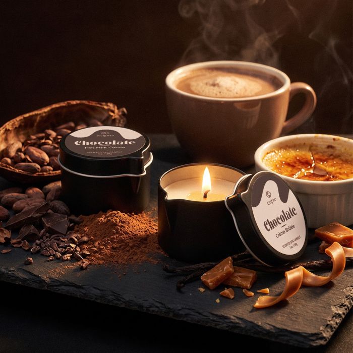 Pflegekerze für Hände und Nagelhaut 28 g – Crème Brûlée.