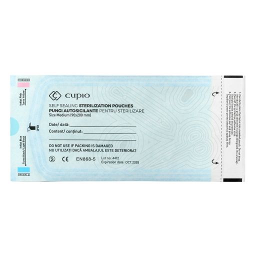 Cupio selbstklebende Sterilisationsbeutel 90x200 mm - 100 Stk.