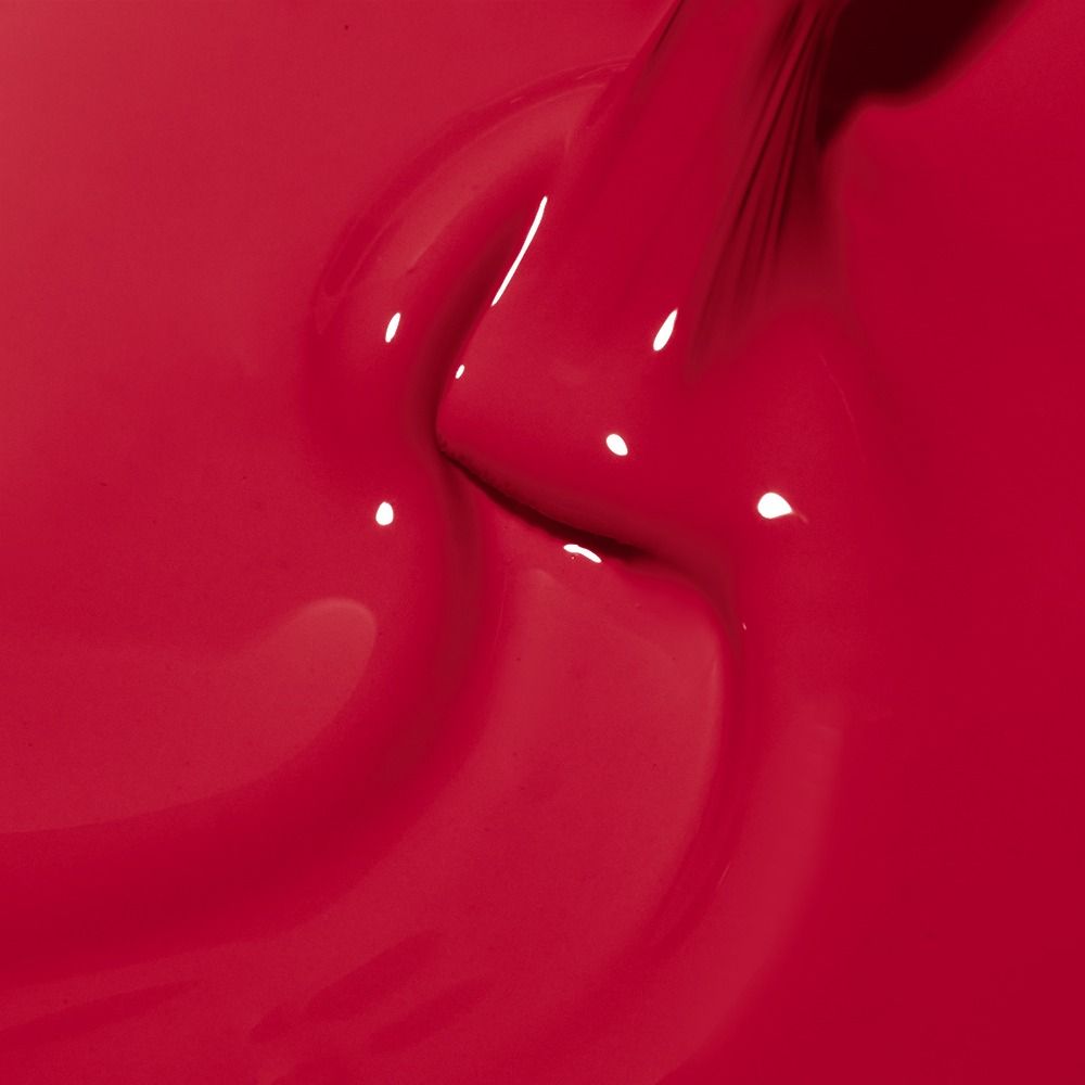 Nahaufnahme des Gellacks Cupio Hema & TPO Free Super Self 15 ml in glänzendem Pinkrot, HEMA- und TPO-frei mit gleichmäßig deckendem Finish.