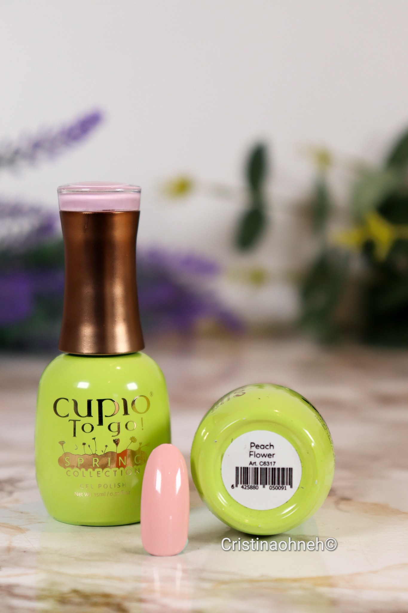279344375_10221411202532294_6959723246281970067_n Cupio To Go! Gel Nagellack aus der Frühlingskollektion in leuchtendem Grün mit einem pinken Farbtest.