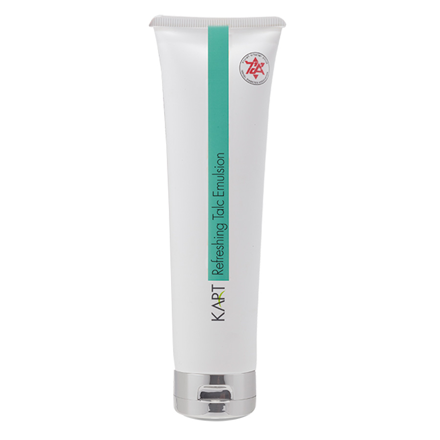 KART Refreshing Talc Emulsion in einer weißen Tube mit grünem Streifen