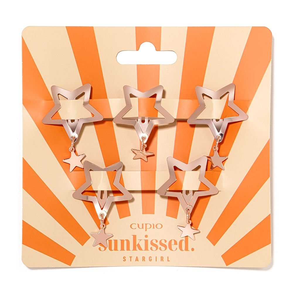 Cupio Sunkissed - Set mit 5 Haarspangen aus Metall - Stargirl