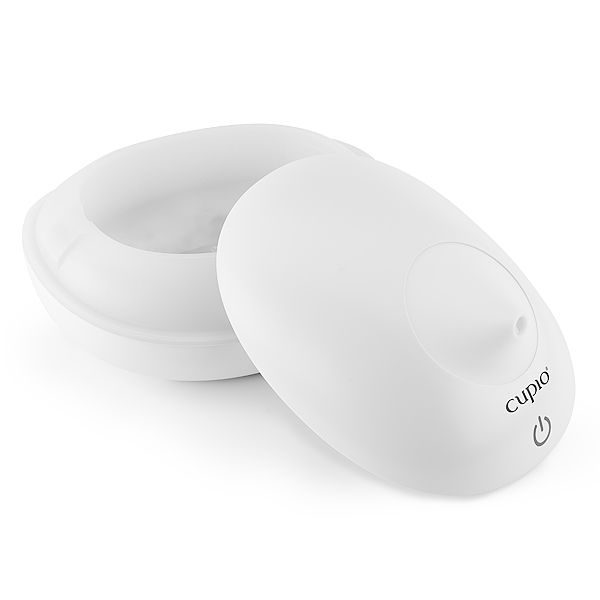 Weißer Luftbefeuchter von Cupio mit offenem Deckel