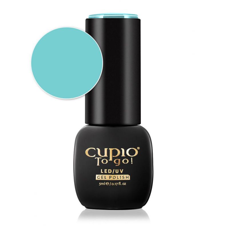to_go_baby_bleached_coral Flasche von Cupio To Go! LED/UV Gel Polish 5ml mit türkisem Farbton