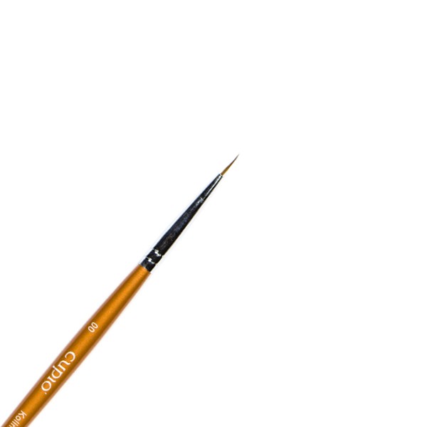 kolinsky_nail_art_00_a Feiner Malpinsel Größe 00 mit goldenem Griff für exakte Arbeiten
