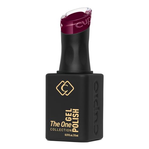 c8947_c Flasche mit Cupio Gel Polish in Dunkelrot, 15 ml, für professionelle Nagelpflege