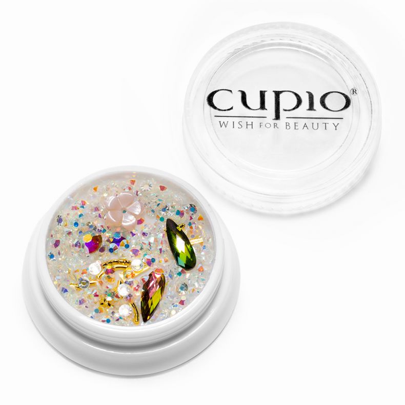 Cupio Glitzer-Deko für Nail Art in runder Dose