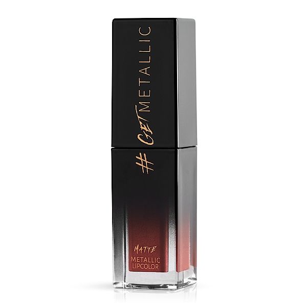 get_metallic_share_beauty Flasche mit Matte Metallic Lipcolor, ideal für einen glänzenden Look