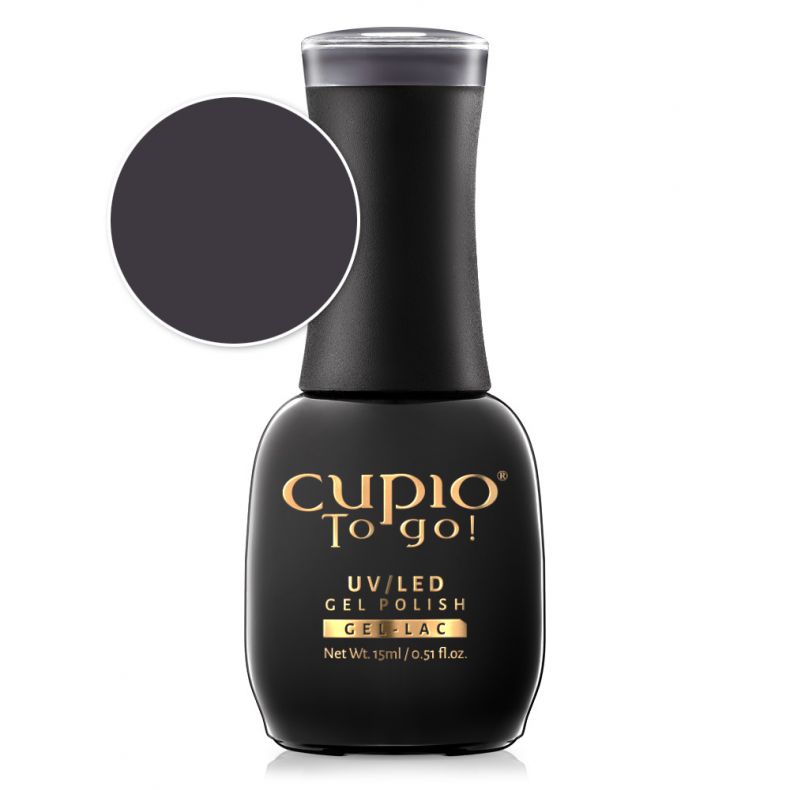 oja_semipermanenta_cupio_to_go_grafit_new Cupio UV/LED Gel-Lack Dunkelgrau, 15ml Flasche mit Pinsel