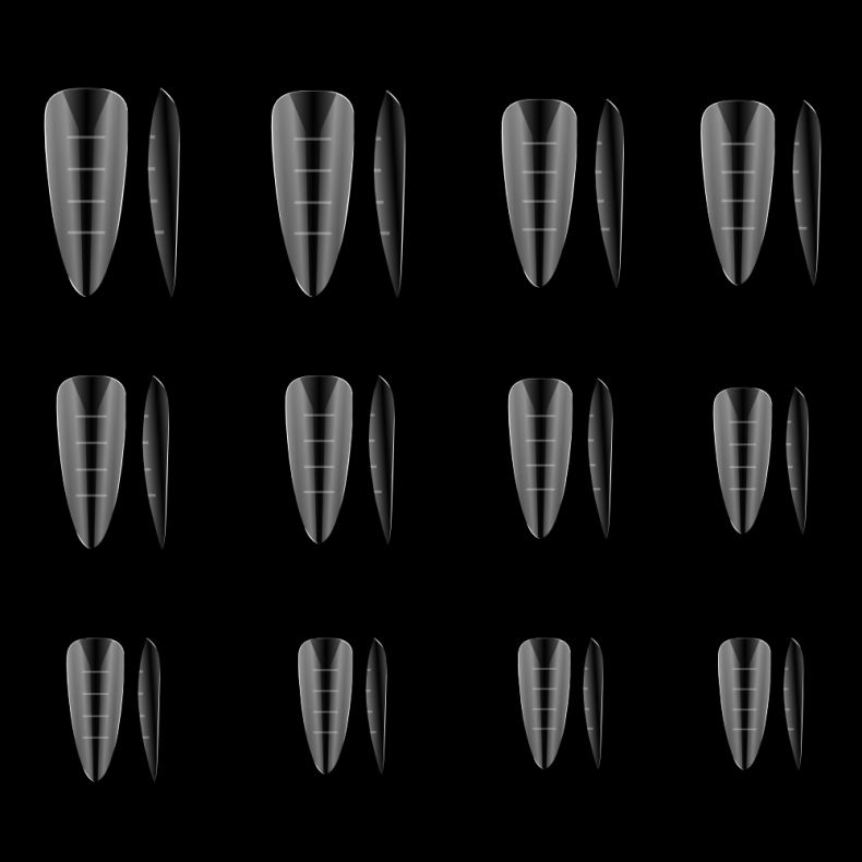 classic_oval_c7136_c Transparente Nagelspitzen in verschiedenen Formen und Designs für kreative Nail Art-Projekte